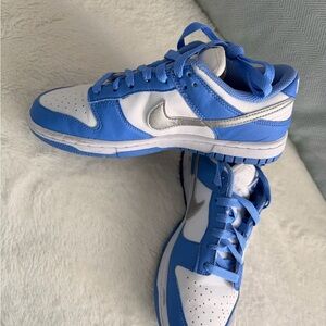 NWT Nike Dunk Low Royal Pulse Metallic Silver Sneakers